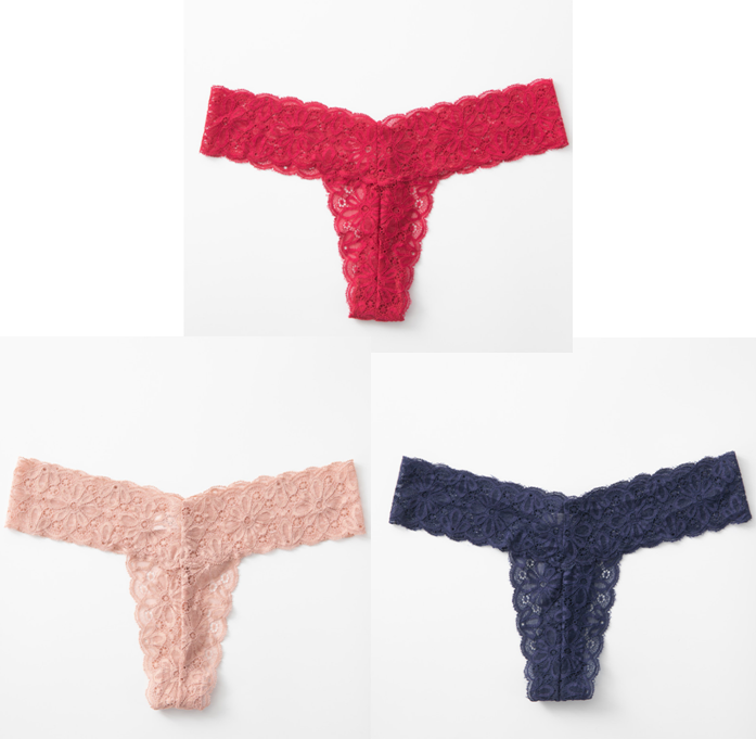 Women's Lace Thong Panties  T-back Transparent G-Strings