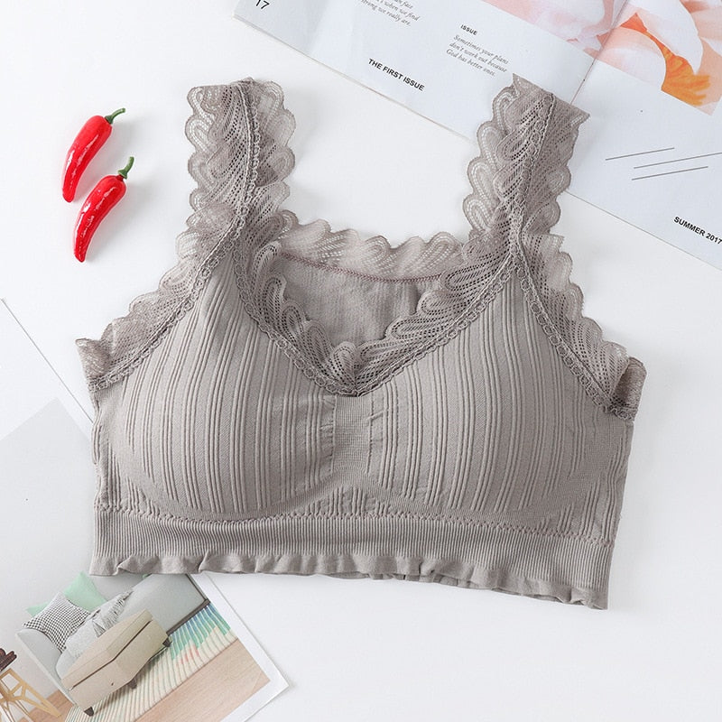 Lace Bra Tops Fashion Cotton