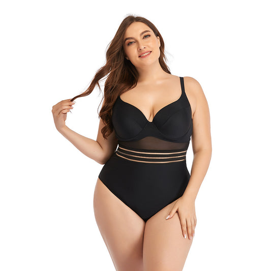 Large Size Swimsuit Women's One-Piece Plus