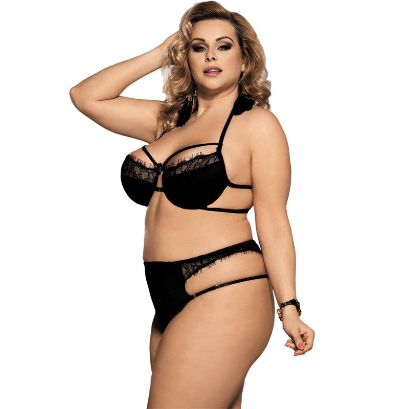 Plus Size Lenceria Sexy Bra Set