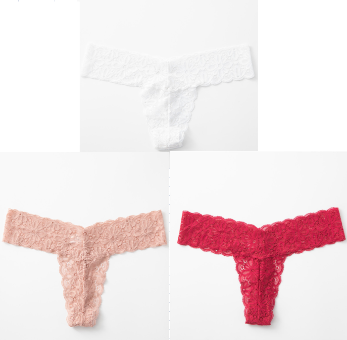 Women's Lace Thong Panties  T-back Transparent G-Strings