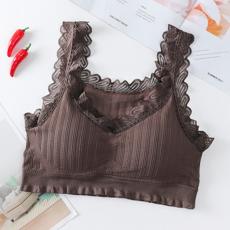 Lace Bra Tops Fashion Cotton