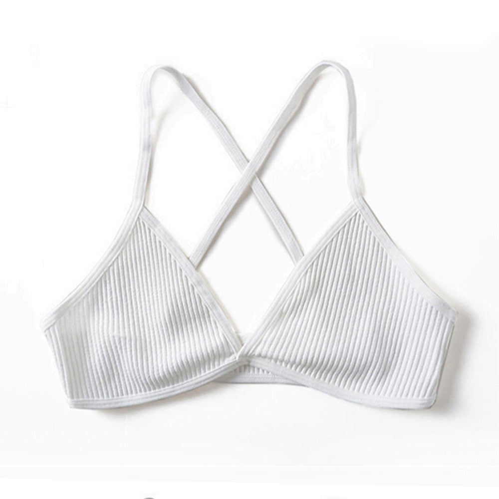 3pcs Comfort Cotton Bras  French Style Bralette