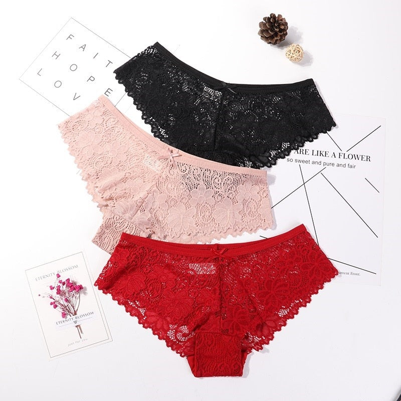 Daily Chic By Plazena 3 Pcs Lace Panties