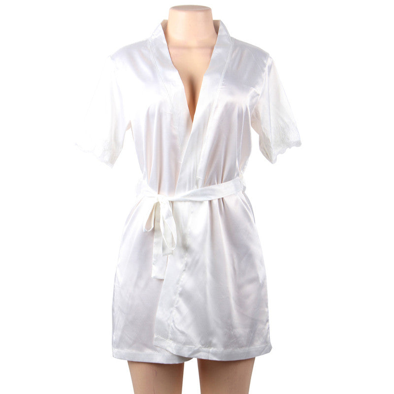 Curvy By Plazena Silk Robe