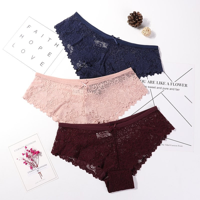 Daily Chic By Plazena 3 Pcs Lace Panties