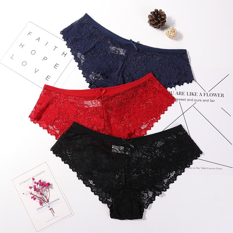 Daily Chic By Plazena 3 Pcs Lace Panties