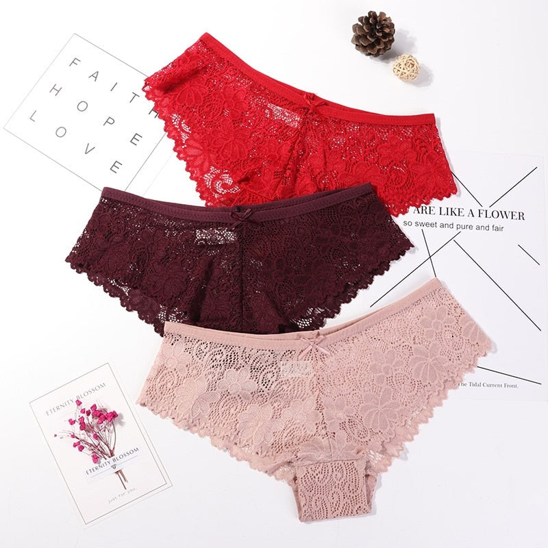 Daily Chic By Plazena 3 Pcs Lace Panties