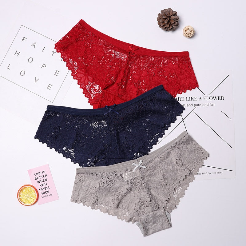 Daily Chic By Plazena 3 Pcs Lace Panties